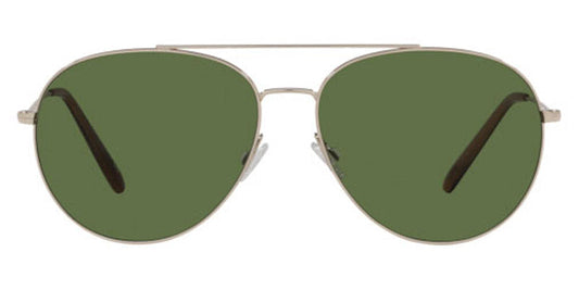 Oliver Peoples® Airdale OV1286S 50354E 61 - Soft Gold / Vibrant bottle green lenses Sunglasses