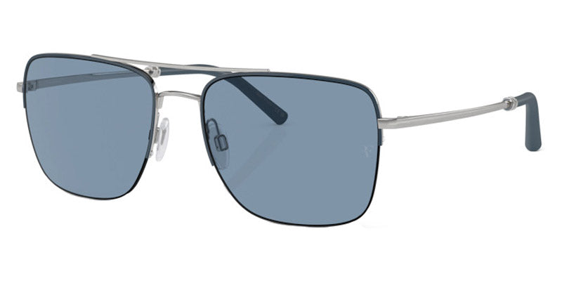 Oliver Peoples® R-2 OV1343S 506380 56 - Blue Ash/Brushed Silver Sunglasses