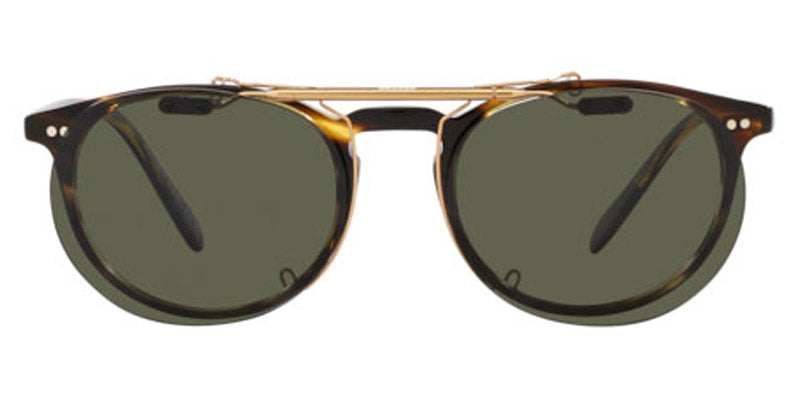 Oliver Peoples® Riley-R Flip-Up Clip OV5004c 53119a 47 - Brushed gold / G-15 polar Sunglasses