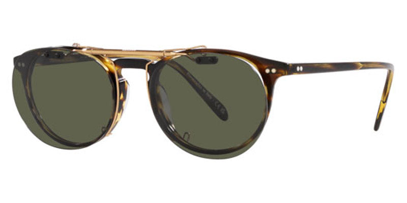 Oliver Peoples® Riley-R Flip-Up Clip OV5004c 53119a 47 - Brushed gold / G-15 polar Sunglasses