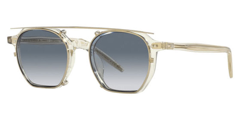 Oliver Peoples® G. Ponti-5 OV5489U 1692 47 - Pale Citrine/Soft Teal Gradient Mirror Sunglasses