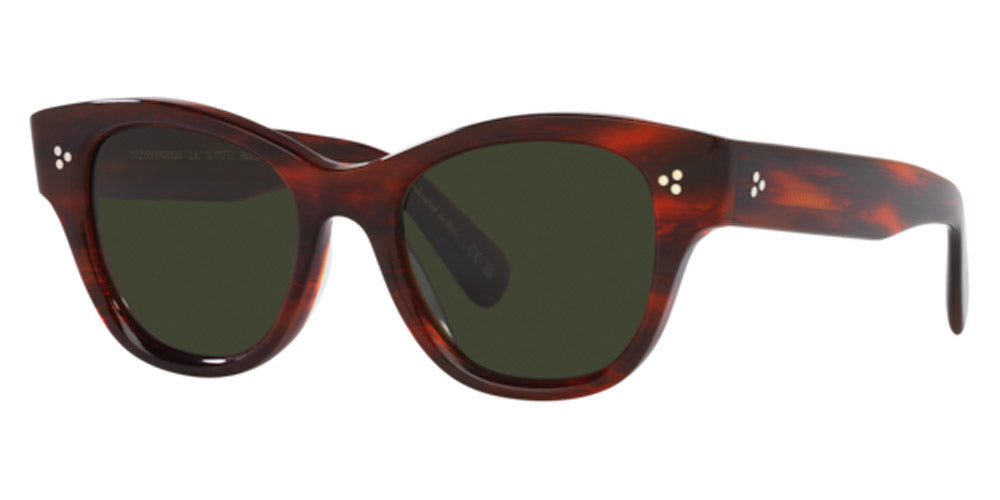 Oliver Peoples® Eadie OV5490SU 1725P1 51 - Vintage Red Tortoise/G-15 Polar Sunglasses