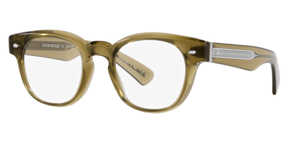 Oliver Peoples® Allenby OV5508U 1678 49 - Crystal/Dusty Olive/Demo Lens Eyeglasses