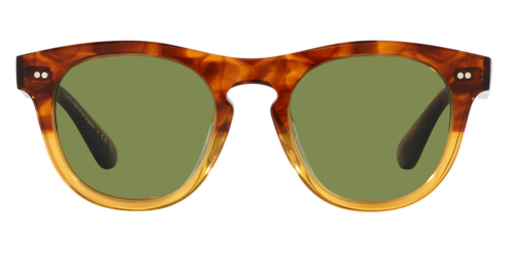 Oliver Peoples® Rorke OV5509SU 175452 49 - Dark Amber Gradient / Green C Sunglasses