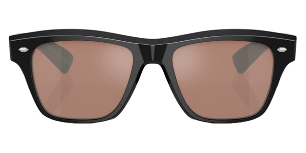 Oliver Peoples® Oliver Sixties Sun OV5522SU 1492W4 52 - Black / Persimmon Mirror Sunglasses