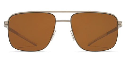 Mykita® WILDER MYK WILDER Matte Silver / Polarized Pro Amber Brown 56 - Matte Silver / Polarized Pro Amber Brown Sunglasses