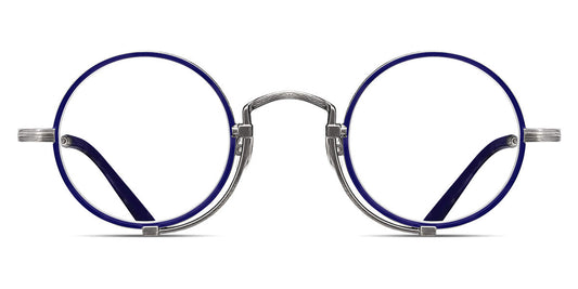 Matsuda® 10103H-I MTD 10103H-I Antique Silver/Navy 43 - Antique Silver / Navy Eyeglasses