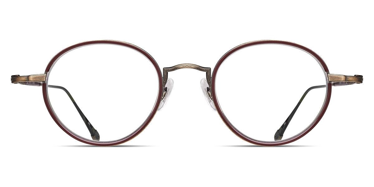 Matsuda® 10189H-I MTD 10189H-I Antique Gold/Brown 45 - Antique Gold / Brown Eyeglasses