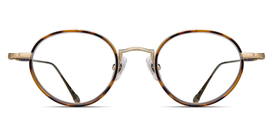 Matsuda® 10189H-I MTD 10189H-I Brushed Gold/Demi 45 - Brushed Gold / Demi Eyeglasses