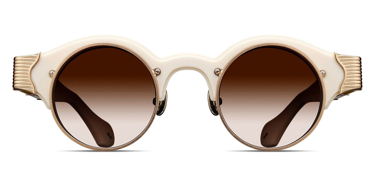 Matsuda® 10605H MTD 10605H Brushed Gold/Milk White 43 - Brushed Gold / Milk White Sunglasses