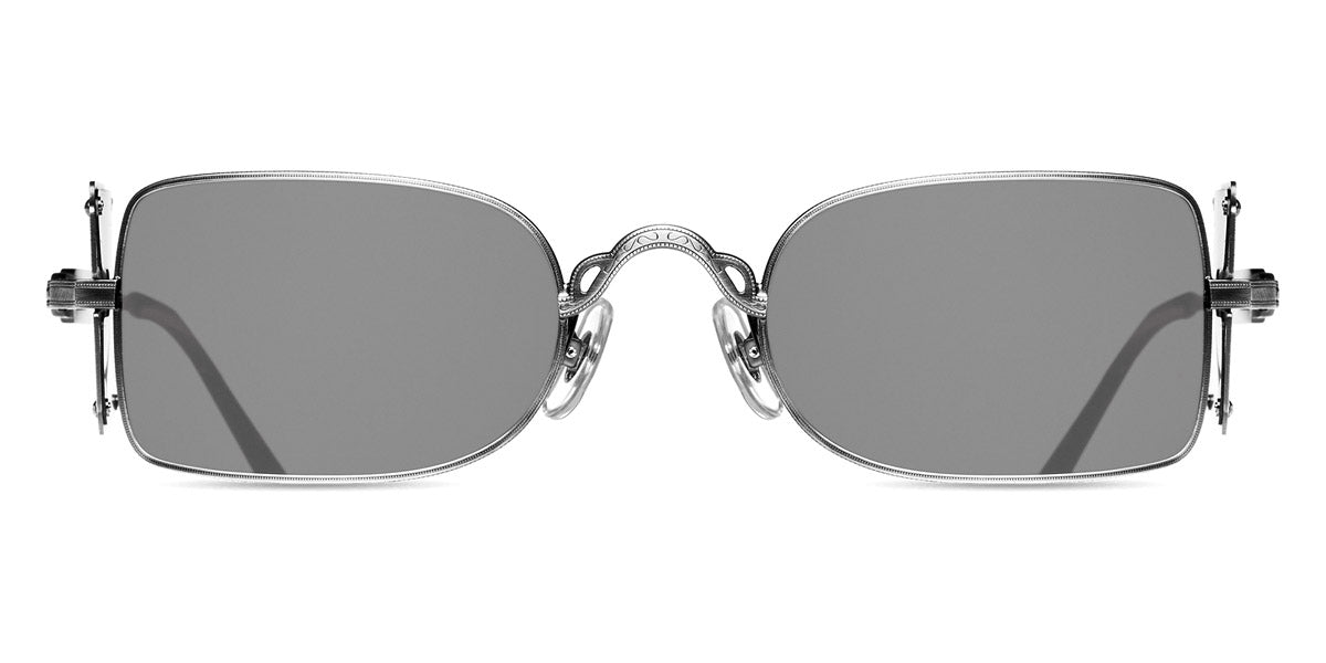 Matsuda® 10611H MTD 10611H Palladium White/Brushed Silver/Grey 48 - Palladium White/Brushed Silver / Grey Sunglasses