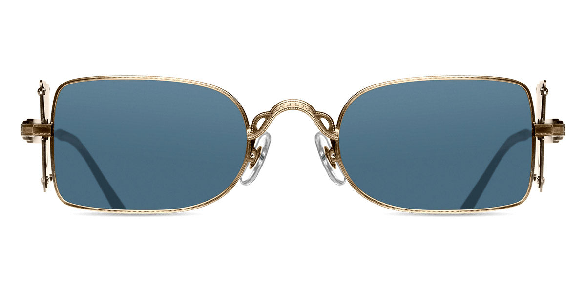 Matsuda® 10611H MTD 10611H Brushed Gold/Brushed Silver/Blue Grey 48 - Brushed Gold/Brushed Silver / Blue Grey Sunglasses