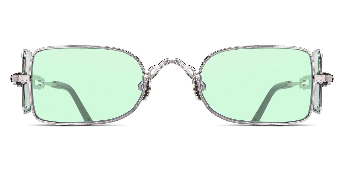 Matsuda® 10611H MTD 10611H Palladium White/Café Green 48 - Palladium White / Café Green Sunglasses