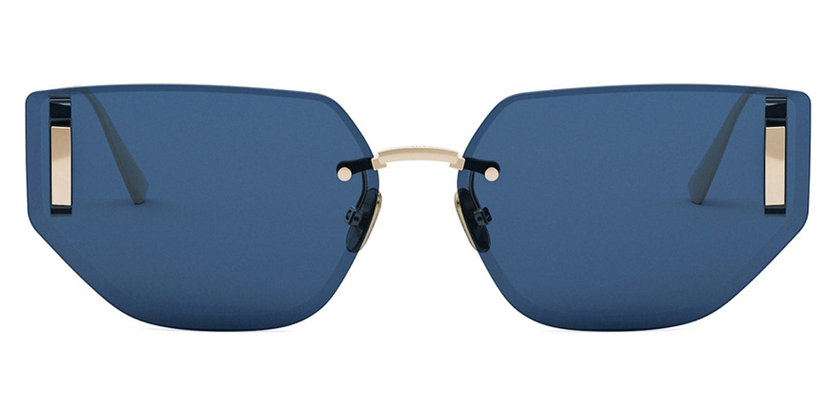 Dior® 30MONTAIGNE B3U - Shiny Light Nickeltin/Lenses Blue  Organic B0B0 Sunglasses