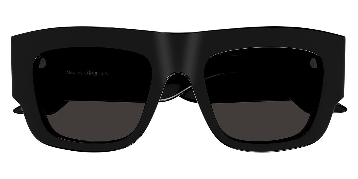 Alexander McQueen® AM0449S AM AM0449S 001 53 -  Black / Gray Sunglasses