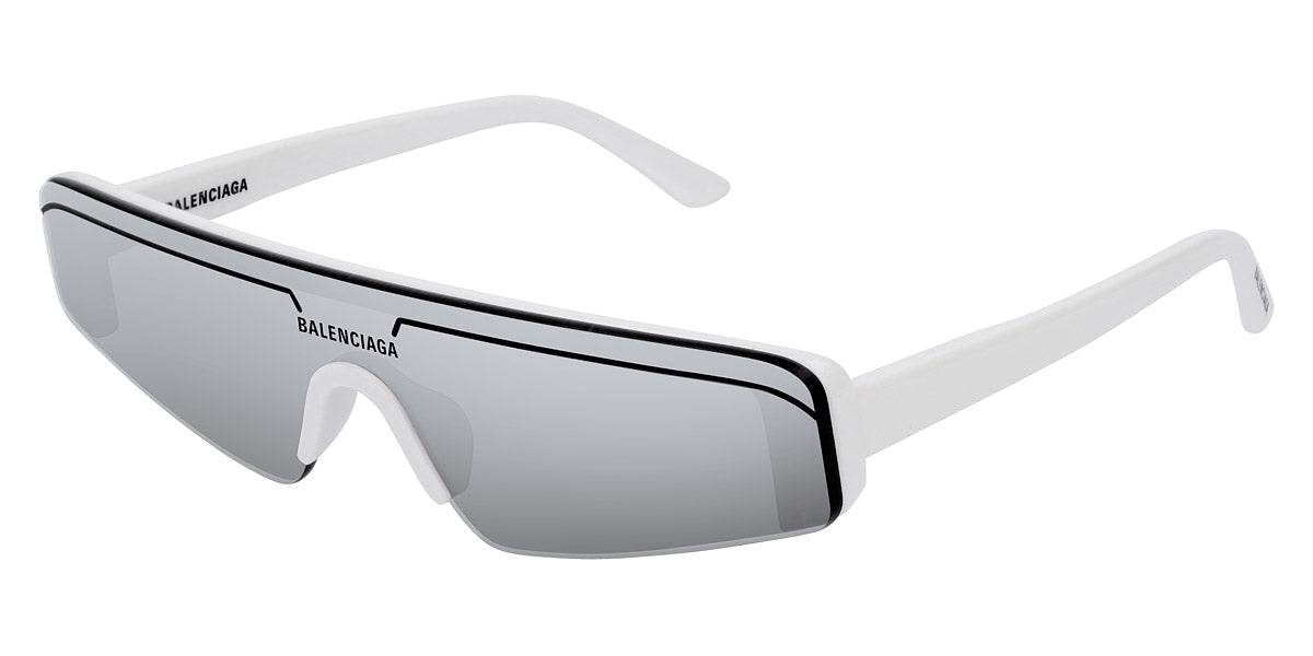 Balenciaga® BB0003S BB0003S 002 99 - White / Silver Mirrored Sunglasses