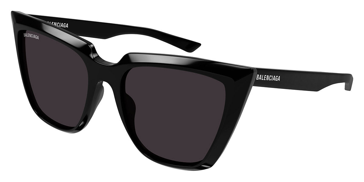 Balenciaga® BB0046S BB0046S 001 55 - Black / Gray Sunglasses