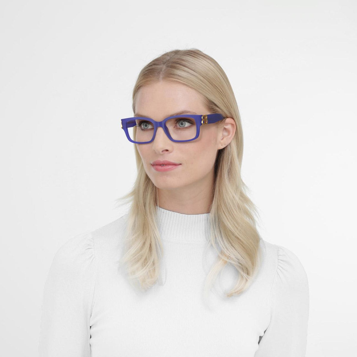 Balenciaga® BB0105O BB0105O 003 54 - Blue Eyeglasses