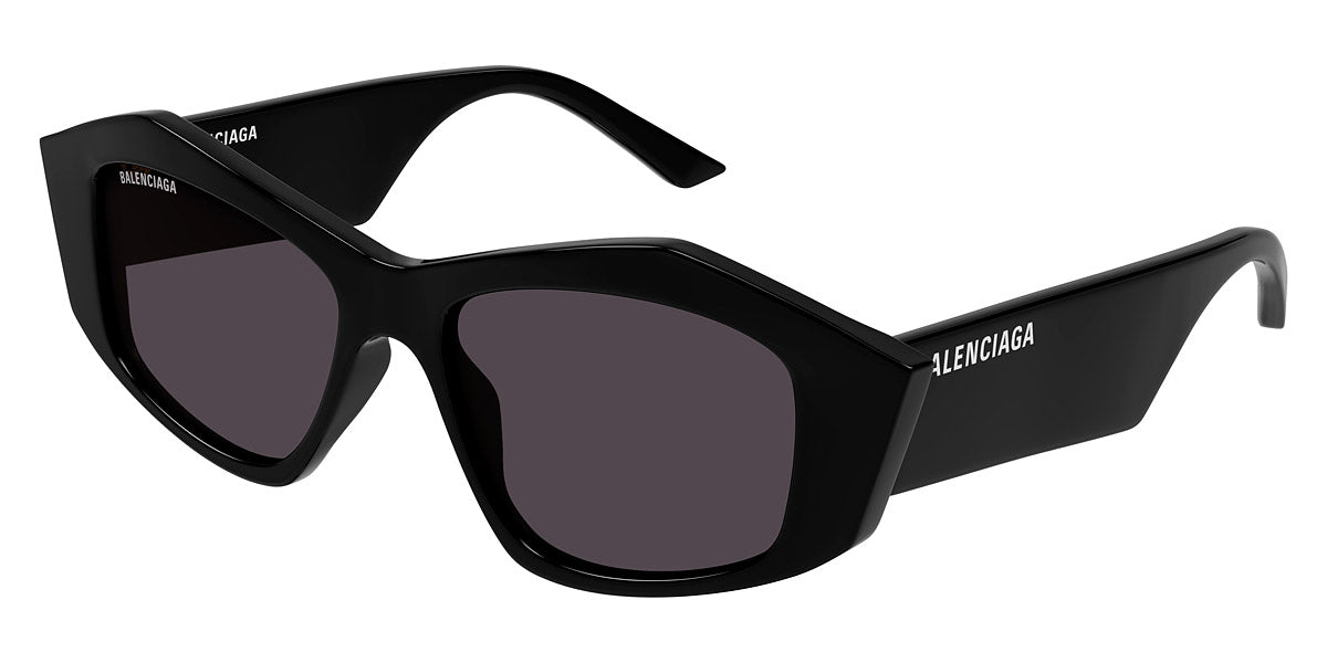 Balenciaga® BB0106S BB0106S 001 52 - Black / Gray Sunglasses