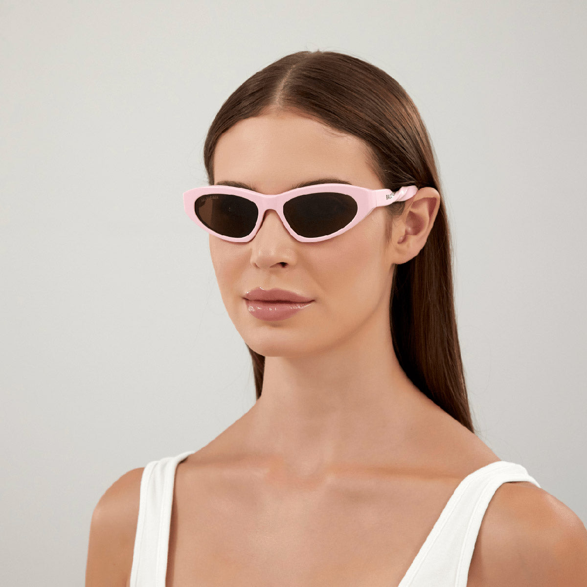 Balenciaga® BB0207S BB0207S 004 54 - Pink / Brown Sunglasses