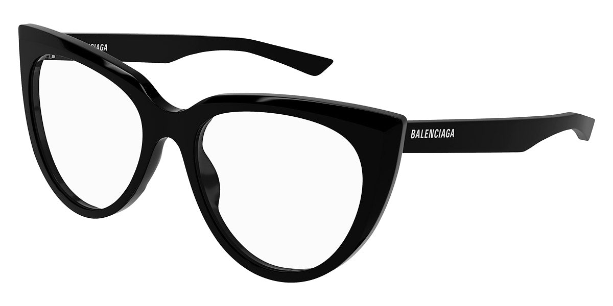 Balenciaga® BB0218O BB0218O 001 53 - Black Eyeglasses