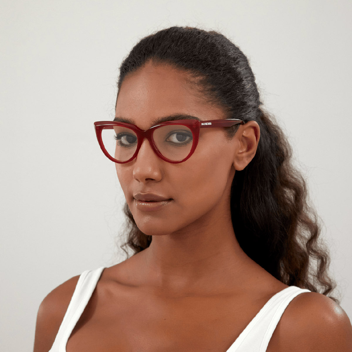 Balenciaga® BB0218O BB0218O 004 53 - Red Eyeglasses