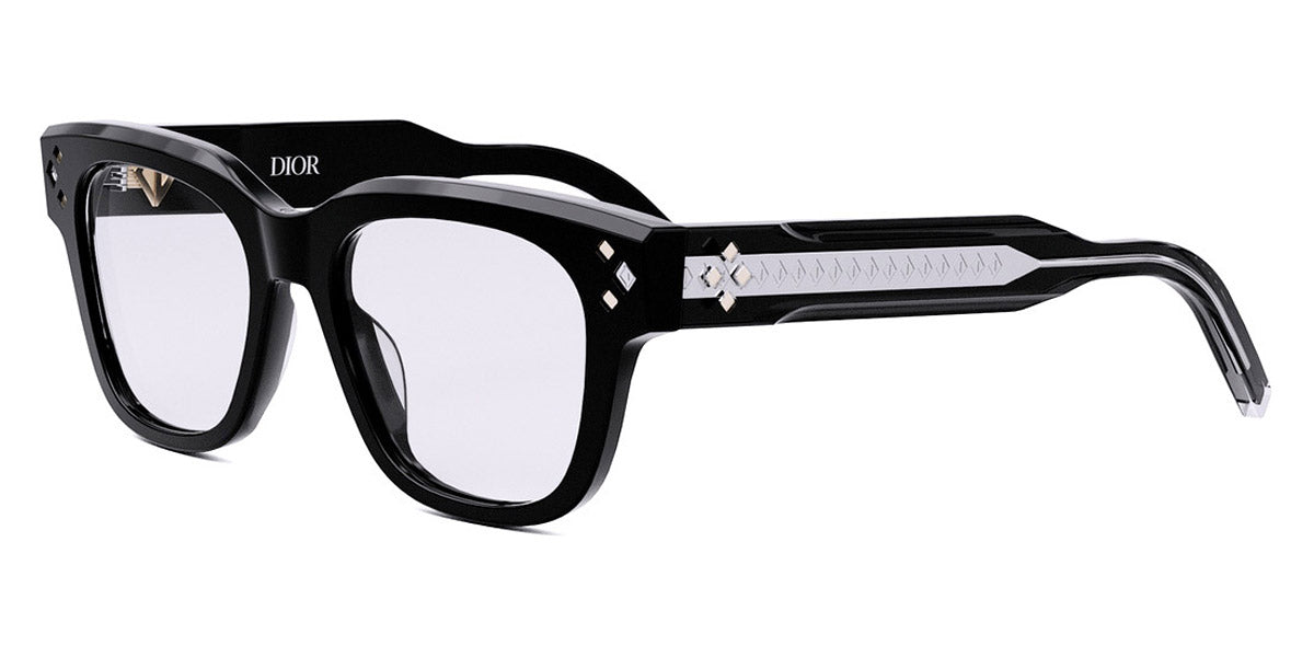 Dior® CD ICON S2I - Shiny Black/Lenses Smoke Organic 14A0 Sunglasses