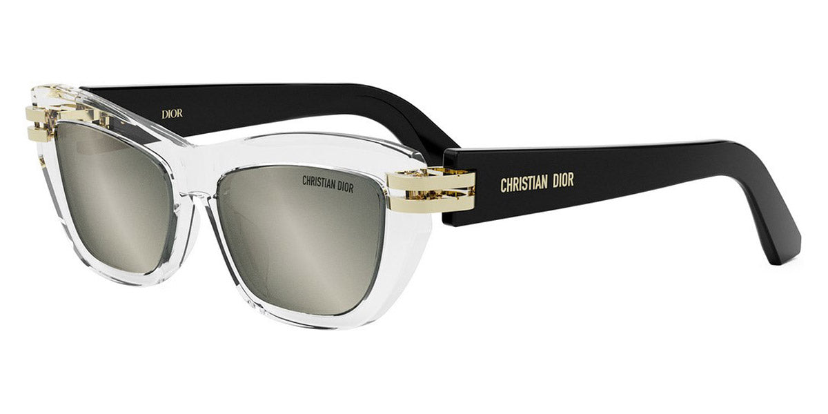 Dior® CDior B2U - 89A4 Matte Crystal / Smoke Mirror Sunglasses