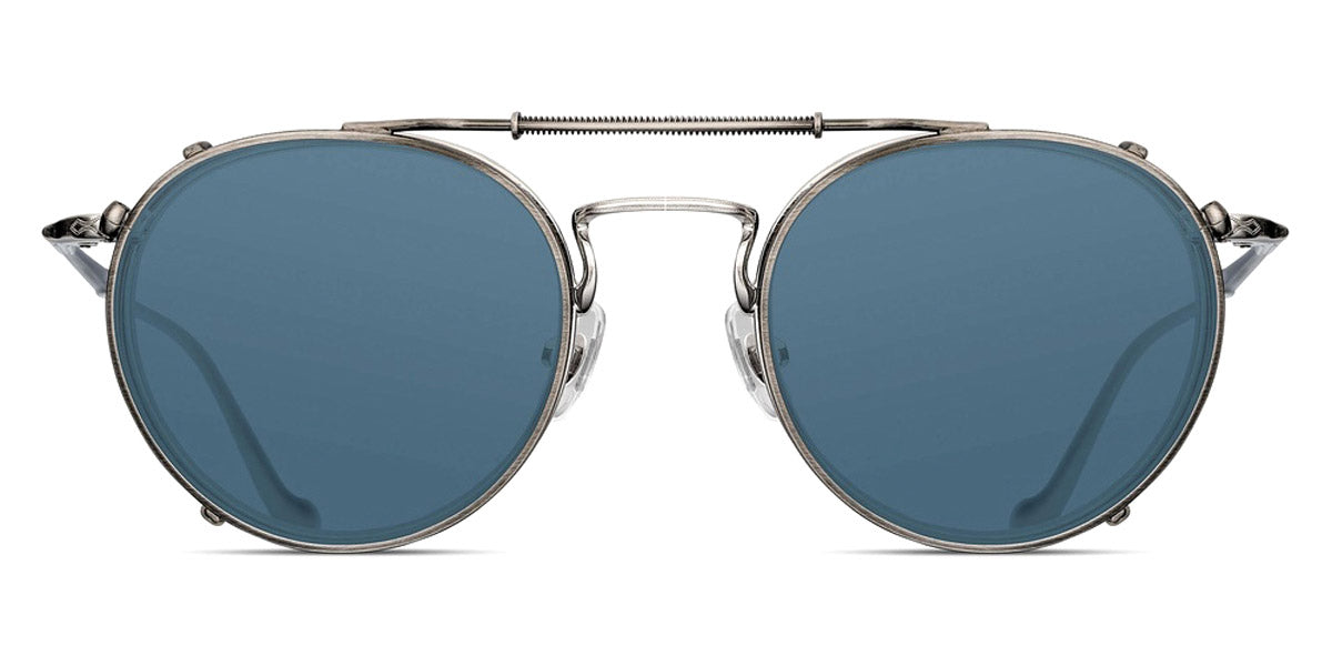 Matsuda® CL3058 CLIP MTD CL3058 CLIP Antique Silver/Blue Gray 48 - Antique Silver / Blue Grey Sunglasses