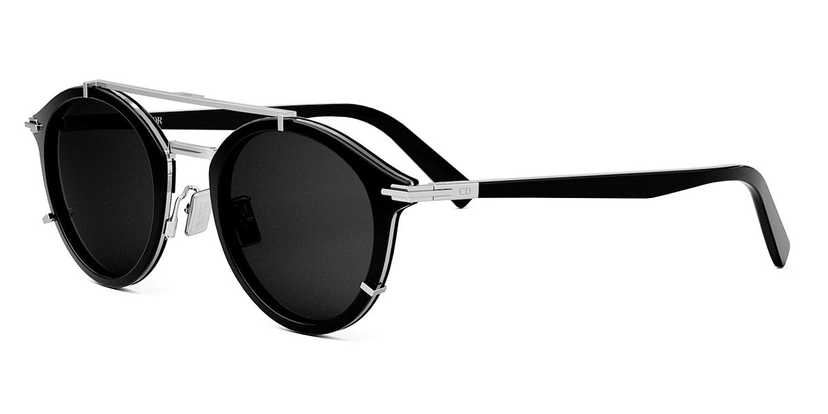 Dior® Diorblacksuit R7U CD DIORBLKSUIT R7U 10A0 50 - Shiny Black Lenses  Grey  Organic 10A0 Sunglasses