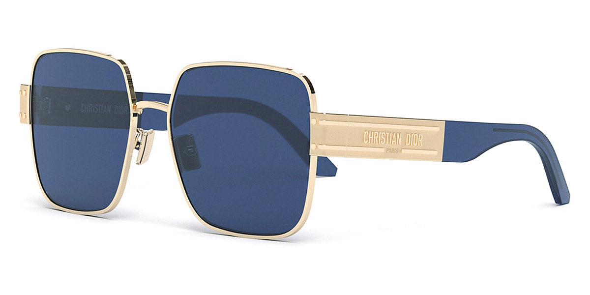 Dior® DiorSignature S4U CD DIORSGNT S4U B0B0 - Shiny Gold Lenses  Blue  Organic B0B0 Sunglasses