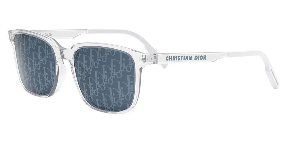 Dior® DiorTag SU - 85B8 Crystal/other / Blue Mirror Sunglasses