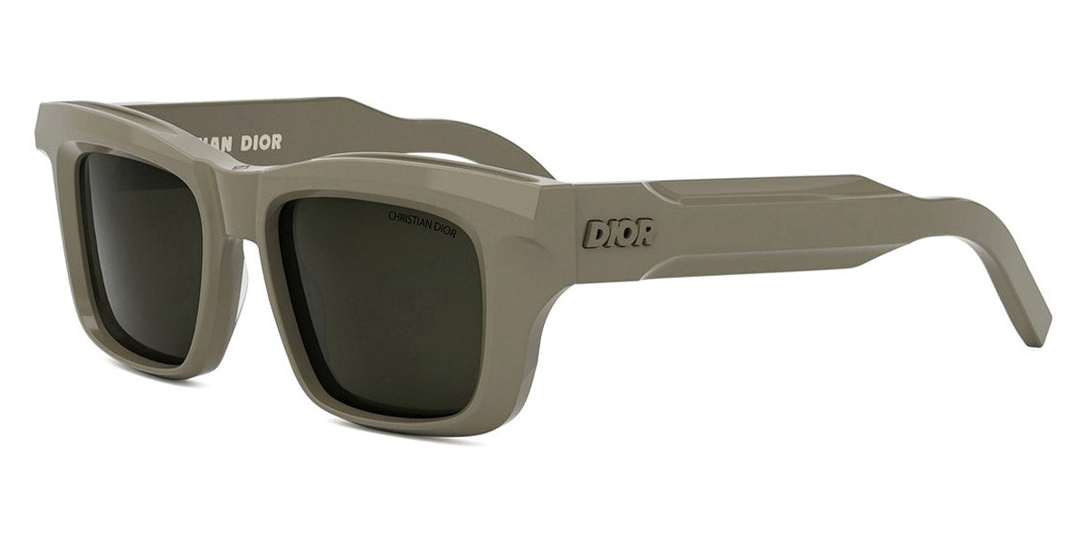 Dior® DIORXPLORER S2I - Shiny Transparent Khaki/Lenses Green Organic 78C0 Sunglasses