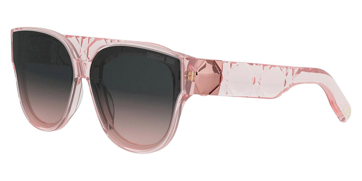 Dior® LADY 95.22 R3I - Shiny Light Pink/Lenses Gradient Smoke Organic 40AL Sunglasses