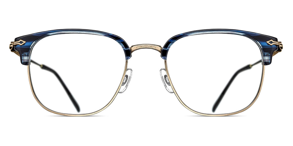 Matsuda® M2036 MTD M2036 Blue Demi/Brushed Gold 50 - Blue Demi / Brushed Gold Eyeglasses