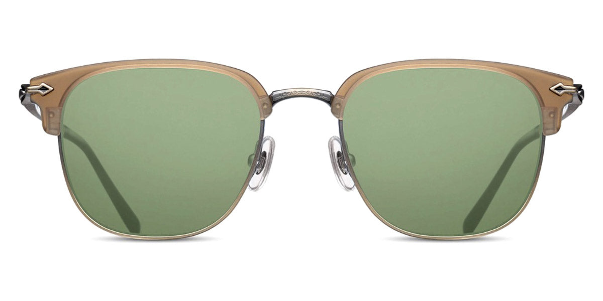 Matsuda® M2036 MTD M2036 Matte Caramel/Saga Green 50 - Matte Caramel / Sage Green Sunglasses