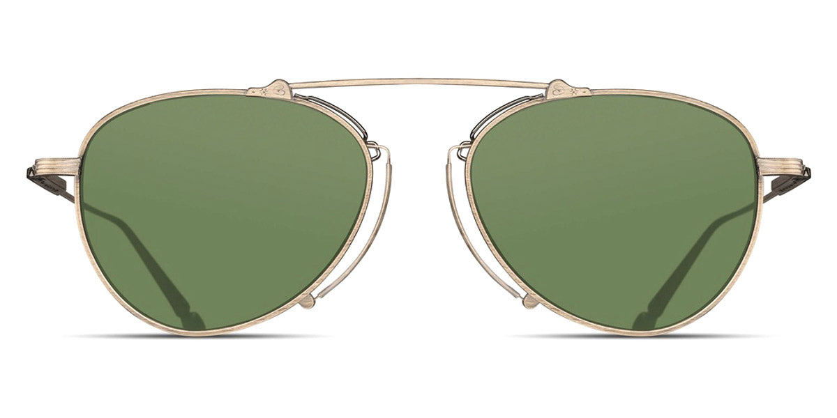 Matsuda® M3130 MTD M3130 Antique Gold/Sage Green 53 - Antique Gold / Sage Green Sunglasses