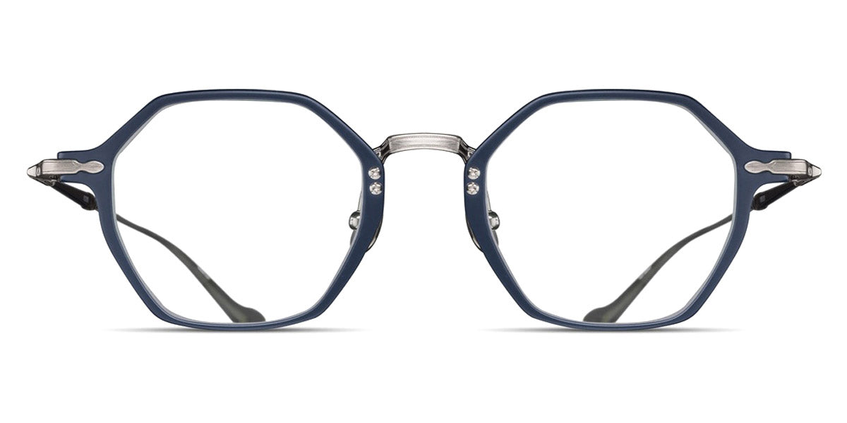 Matsuda® M3133 MTD M3133 Antique Silver/Matte Navy 47 - Antique Silver/Matte Navy Eyeglasses