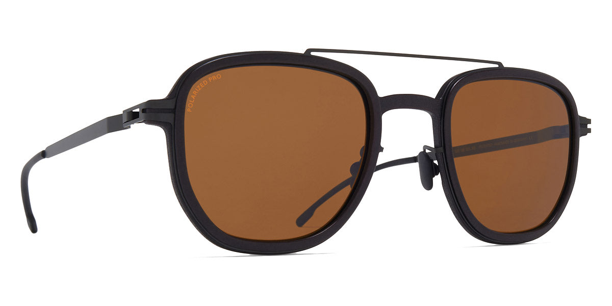 Mykita® ALDER MYK ALDER MH6 Pitch Black/Black / Polarized Pro Amber Brown 48 - MH6 Pitch Black/Black / Polarized Pro Amber Brown Sunglasses