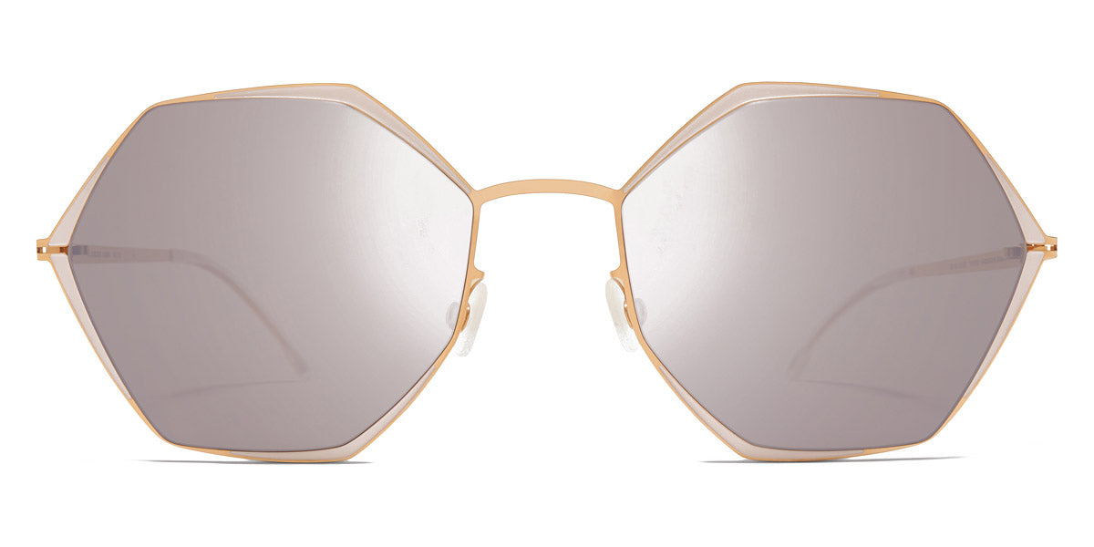 Mykita® ALESSIA MYK ALESSIA Champagne Gold/Aurore / Dark Purple Flash 55 - Champagne Gold/Aurore / Dark Purple Flash Sunglasses