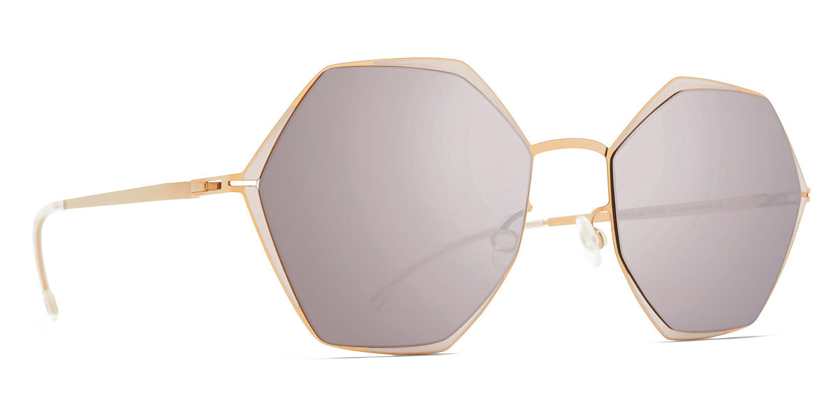 Mykita® ALESSIA MYK ALESSIA Champagne Gold/Aurore / Dark Purple Flash 55 - Champagne Gold/Aurore / Dark Purple Flash Sunglasses