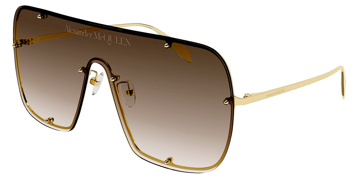 Alexander McQueen® AM0362S AM AM0362S 002 99 - Gold / Brown Gradient Lenses