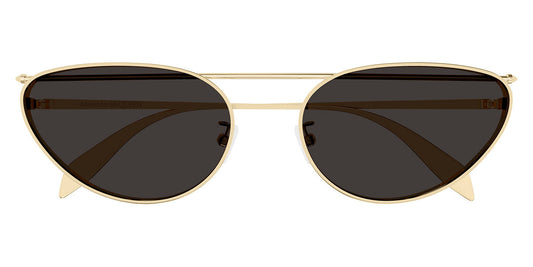 Alexander McQueen® AM0424S AM AM0424S 001 62 - Gold / Gray Lenses