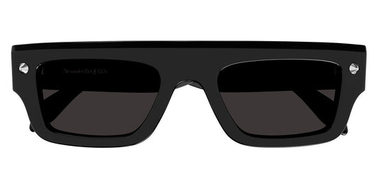 Alexander McQueen® AM0427S AM AM0427S 001 52 - Black / Gray Lenses