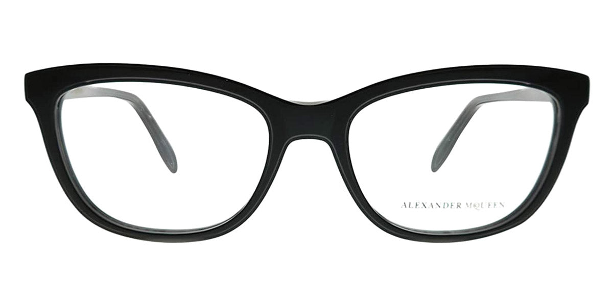 Alexander McQueen® AM0161O AM0161O 001 53 - Black Eyeglasses