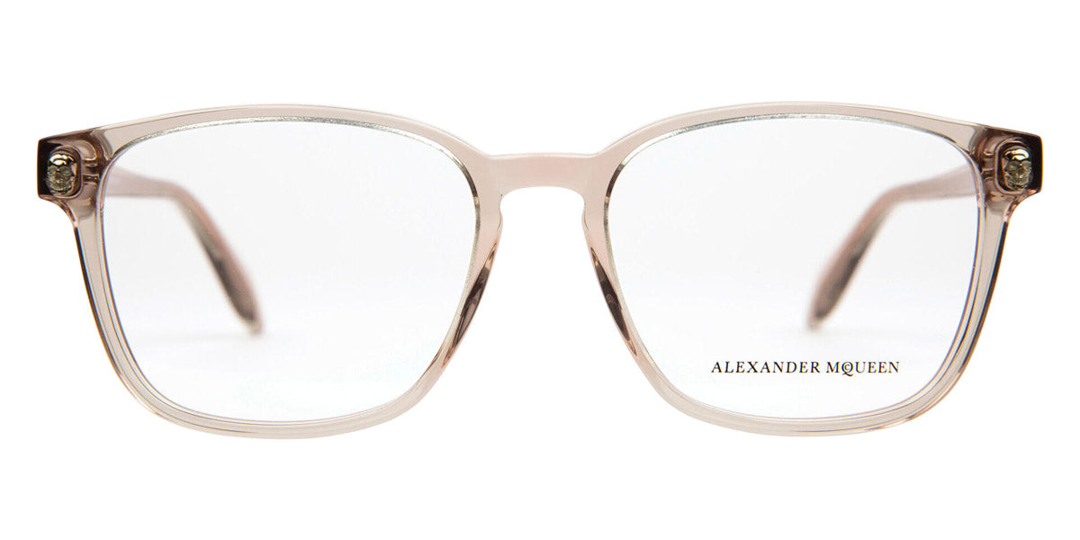 Alexander McQueen® AM0244O AM0244O 003 53 - Beige Eyeglasses