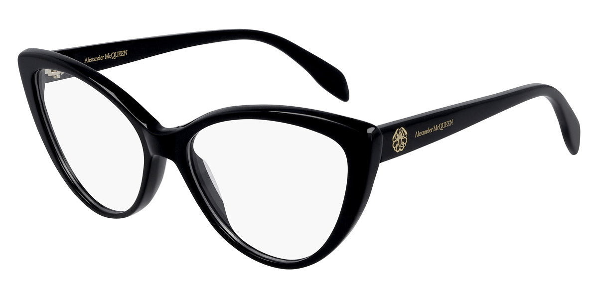 Alexander McQueen® AM0287O AM0287O 001 54 - Black Eyeglasses