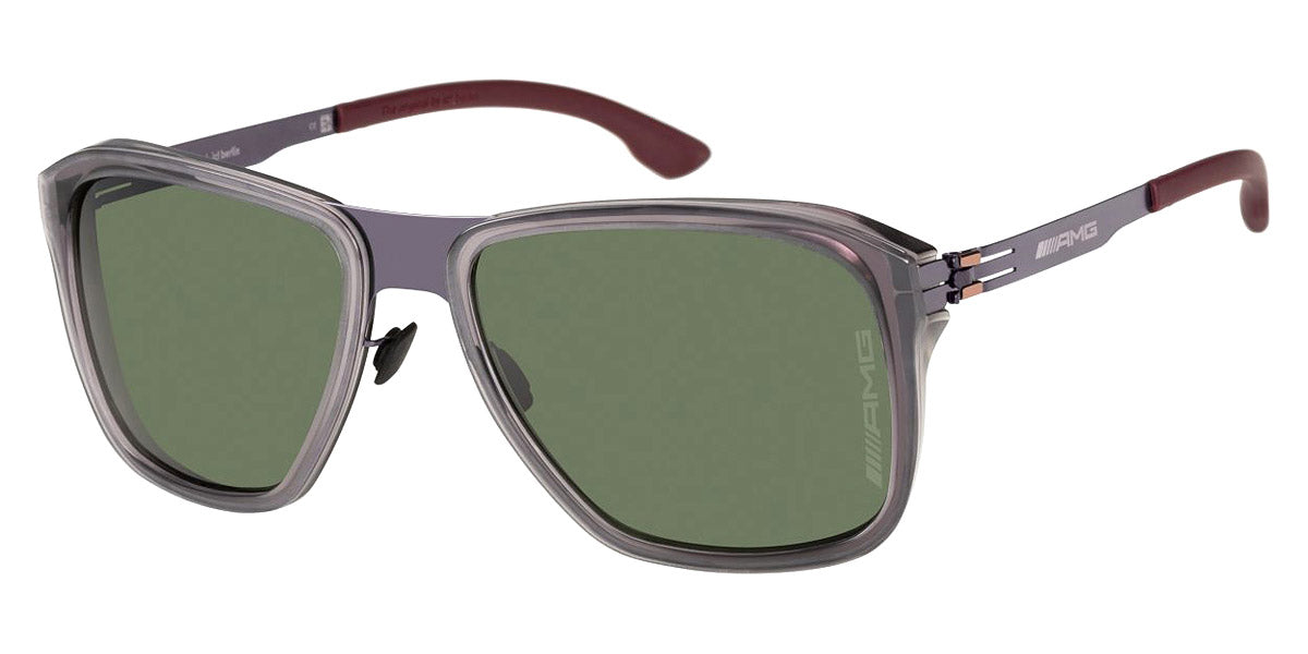 Ic! Berlin® AMG 07 Aubergine-Gray 58 Sunglasses