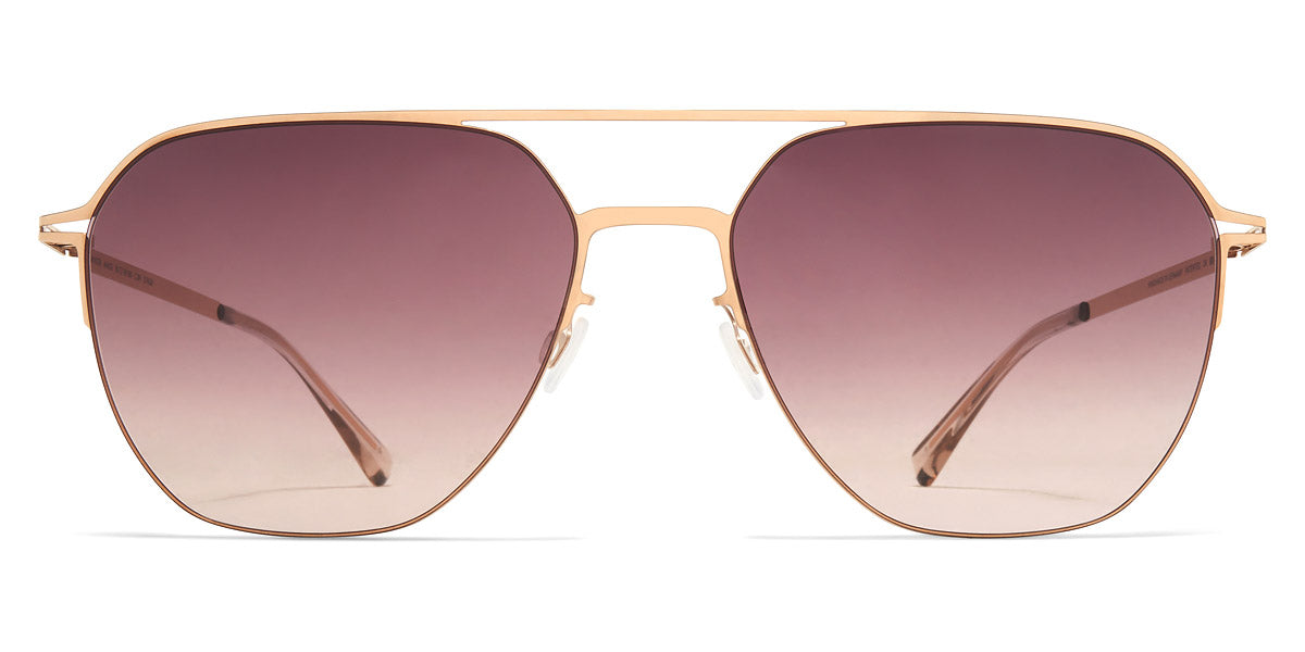 Mykita® AMOS MYK AMOS Champagne Gold / Cedar Brown Gradient 60 - Champagne Gold / Cedar Brown Gradient Sunglasses