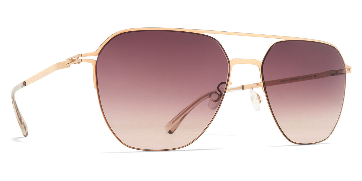 Mykita® AMOS MYK AMOS Champagne Gold / Cedar Brown Gradient 60 - Champagne Gold / Cedar Brown Gradient Sunglasses